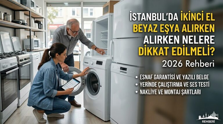İstanbul’da İkinci El Beyaz Eşya Alırken Nelere Dikkat Edilmeli? (2026 Rehberi)